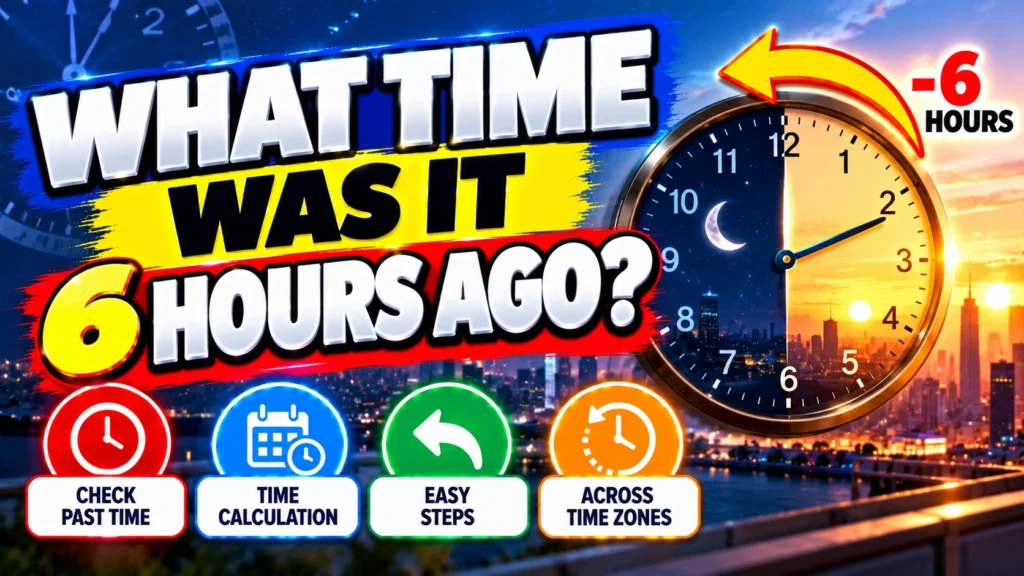 What Time Was It 6 Hours Ago