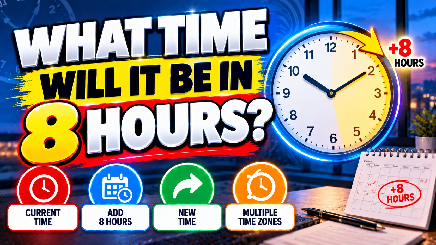 What Time Will It Be in 8 Hours